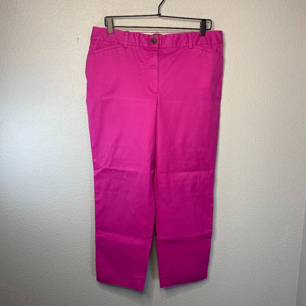 Talbots Hot Pink Cropped Pants